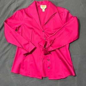 Beautiful Hot Pink Talbots Blouse